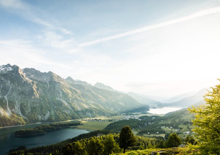 Teaserbild mit Panorama des Engadins für Niggli & Zala Immobilien – Webdesign-Projekt von nuun gmbh, Agentur für Webdesign und UI/UX