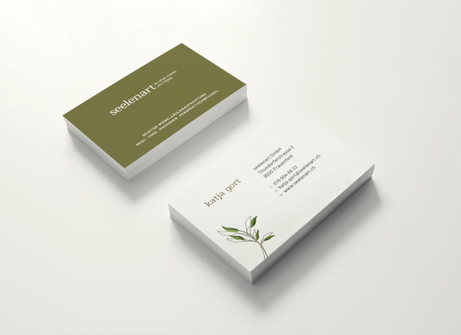 Corporate Design für Startup - seelenart.ch