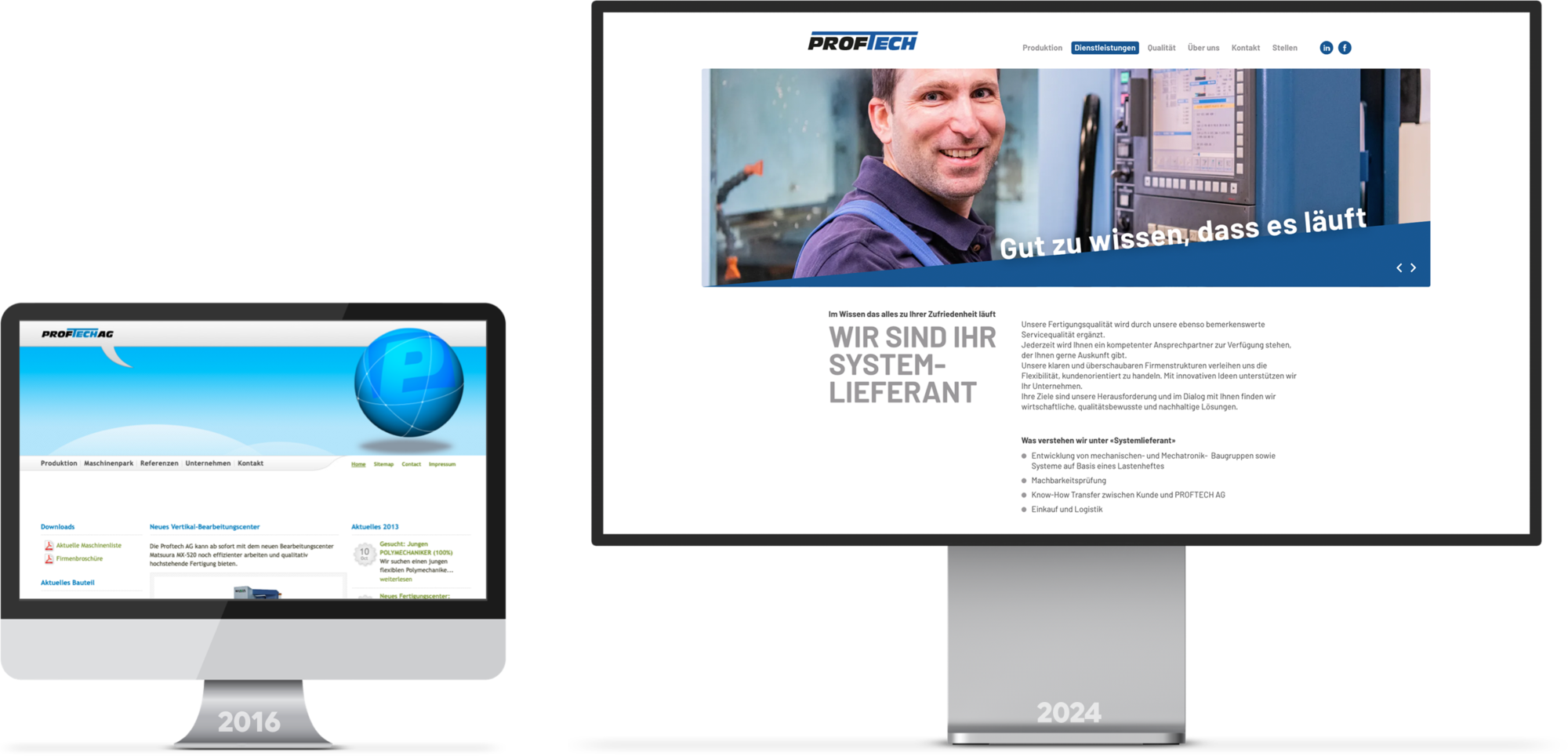 Individuelles Webdesign 2025 für KMU - proftech.ch