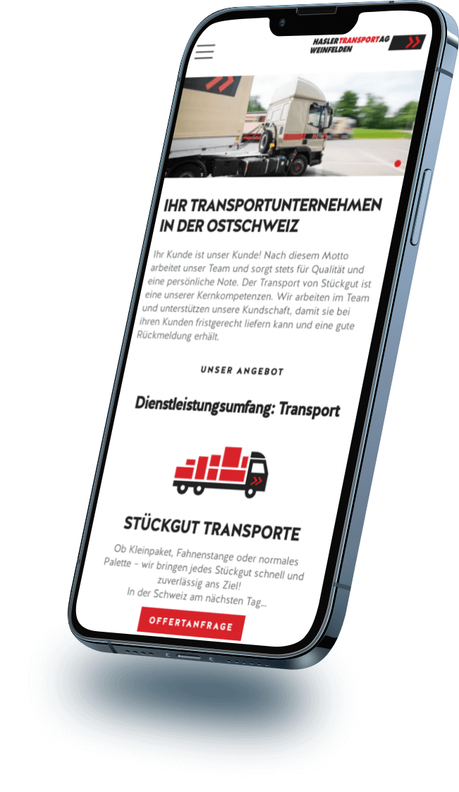 Neues Projekt - Kompletter Relaunch für die Hasler Gruppe