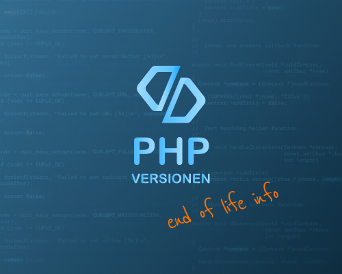 Übersicht der unterstützten PHP- und Contao-Versionen mit den Verfügbarkeitsangaben auf den Webservern der nuun gmbh