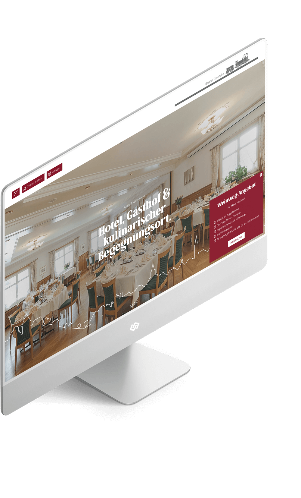 Neue Website: Gasthof Eisenbahn aus Weinfelden - Design und Contao CMS by nuun