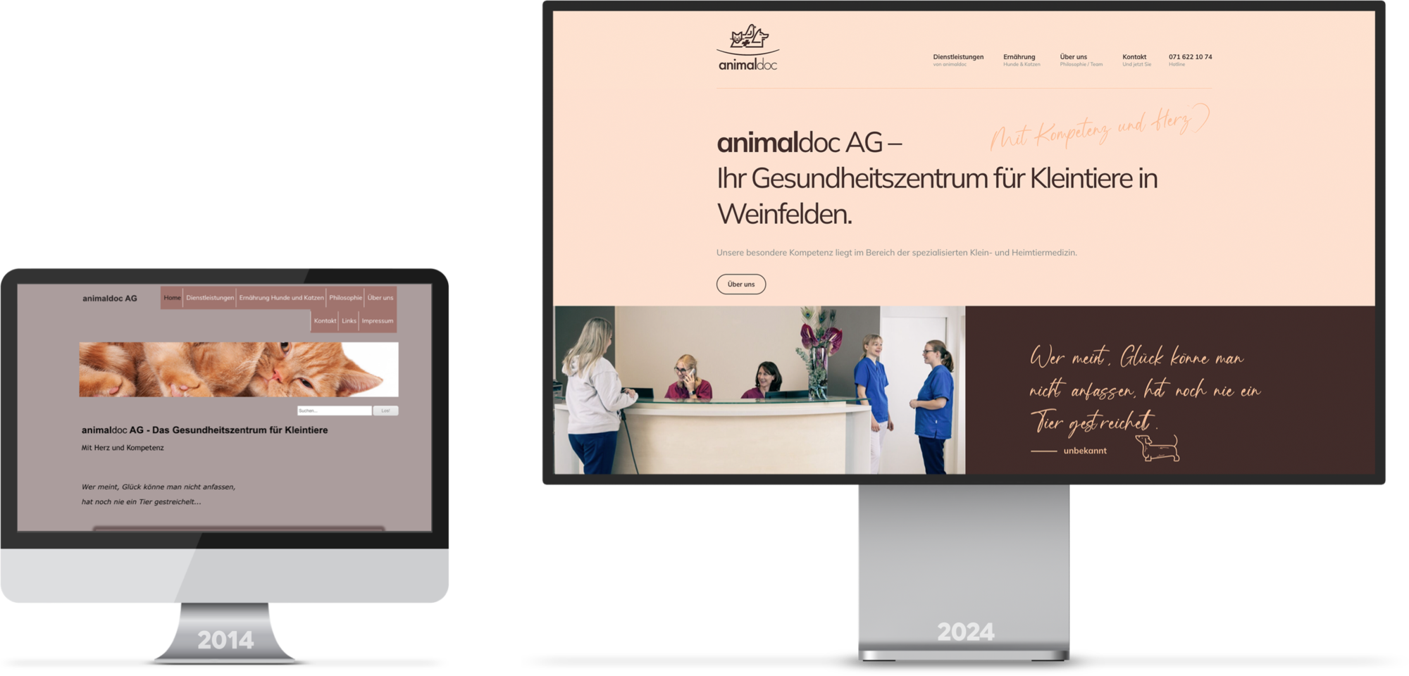 Individuelles Webdesign 2025 für Tierärzte - animaldoc.ch