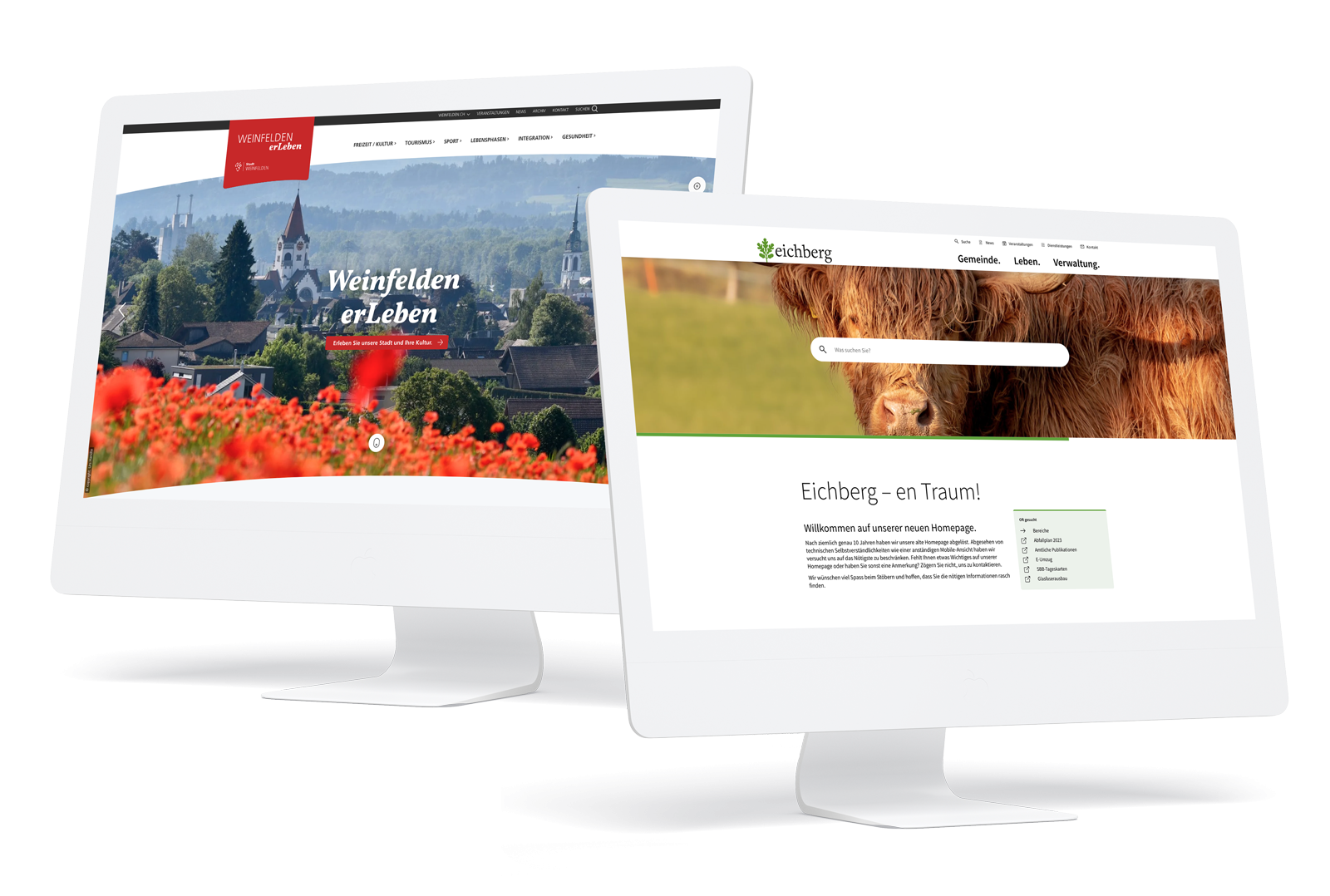 Zwei neue Gemeinde-Websites mit Contao