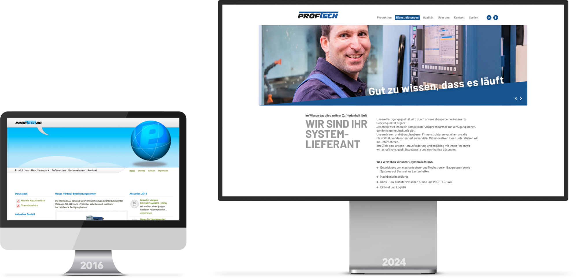 Individuelles Webdesign 2025 für KMU - proftech.ch