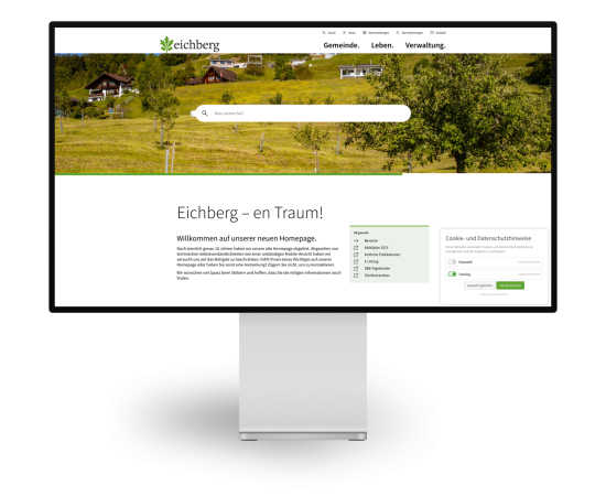 Cookiebanner für eichberg.ch