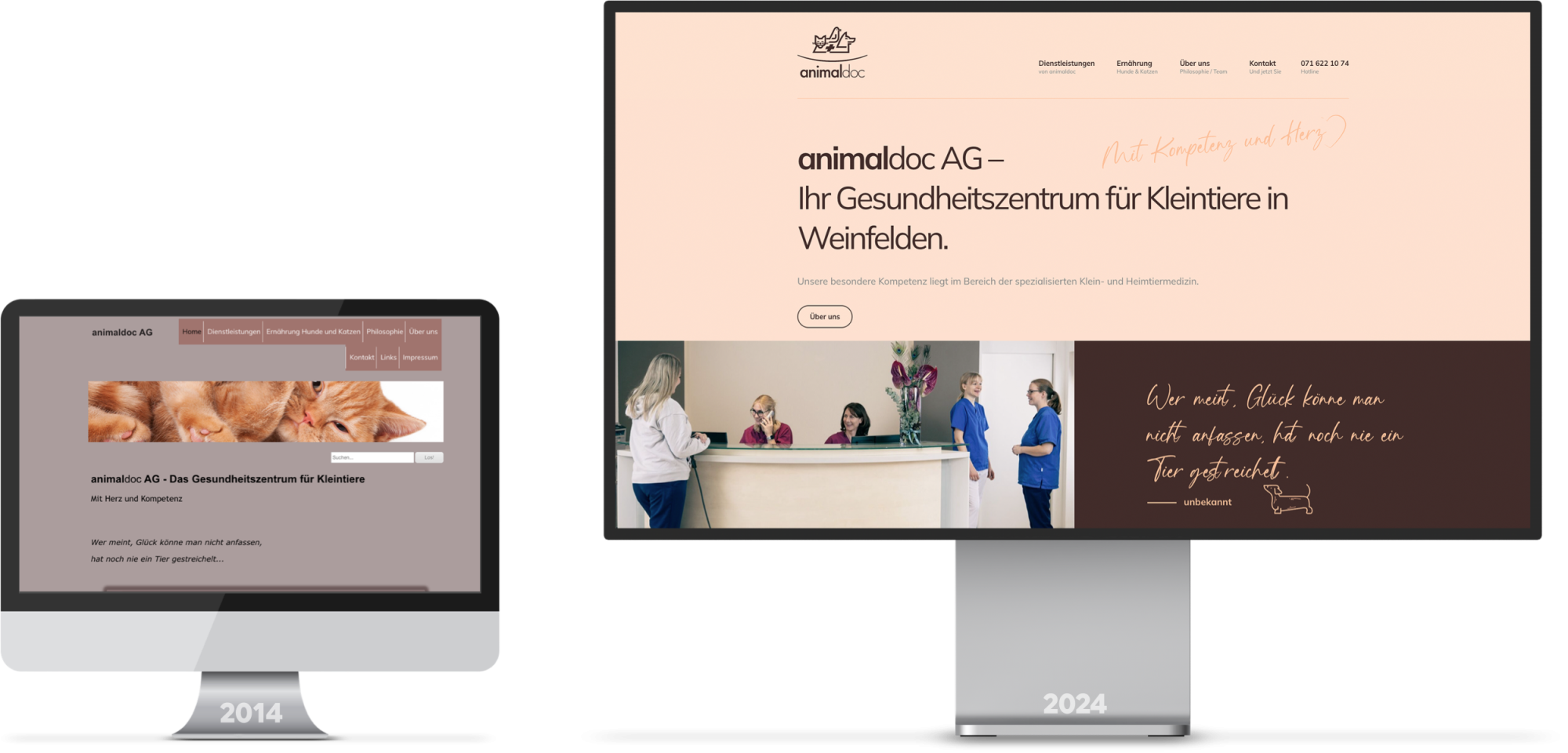 Individuelles Webdesign 2025 für Tierärzte - animaldoc.ch