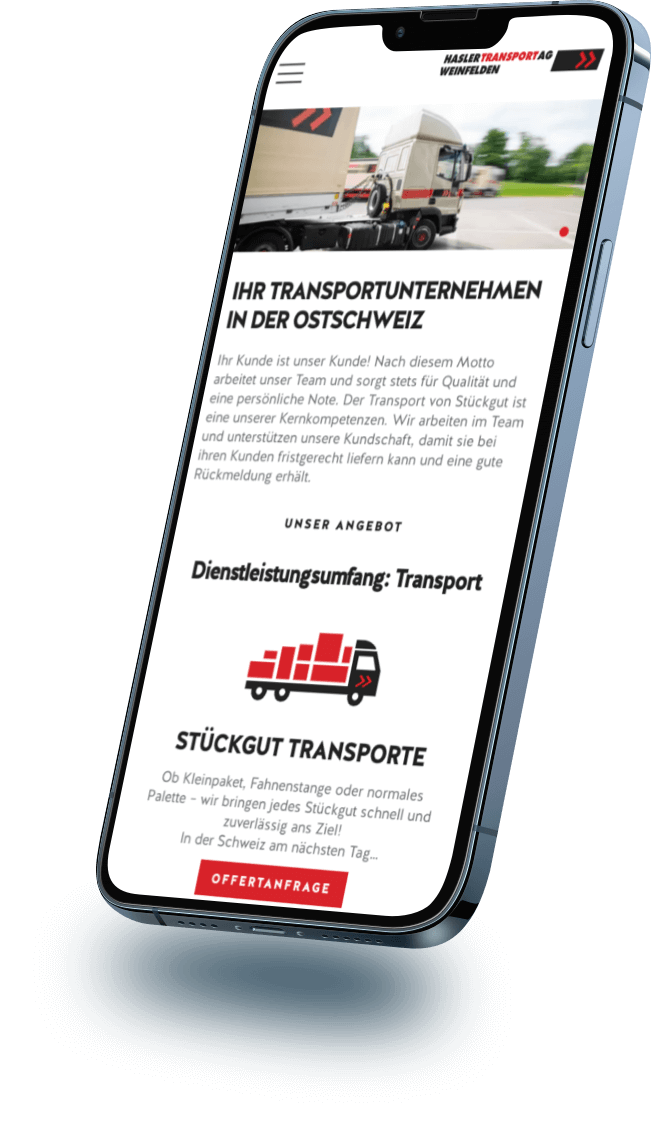 Neues Projekt - Kompletter Relaunch für die Hasler Gruppe