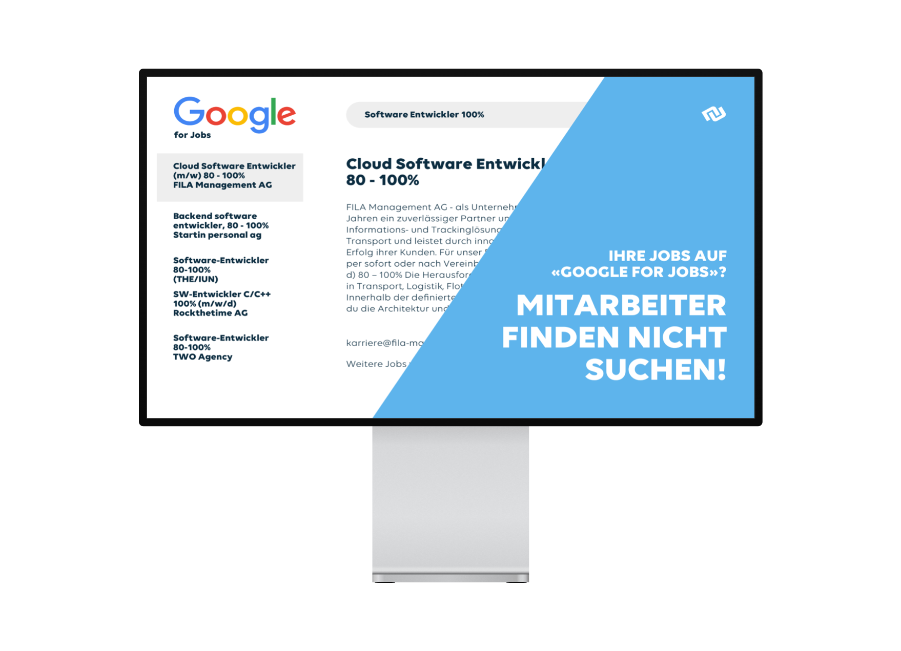Sie suchen Mitarbeiter? Am besten mit dem «GoogleforJobsModul»